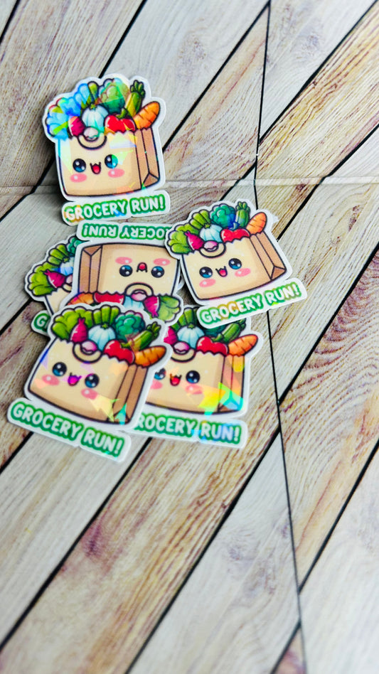 🛒 Grocery Run Sticker