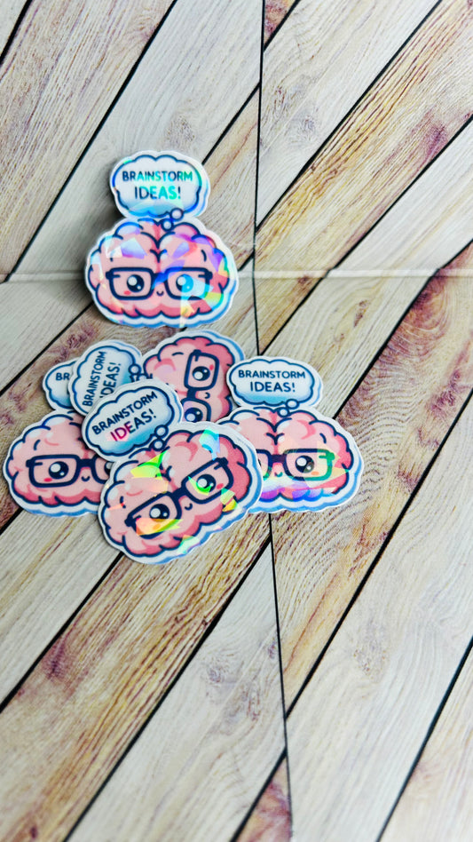 🤓 Brainstorm Buddy Sticker