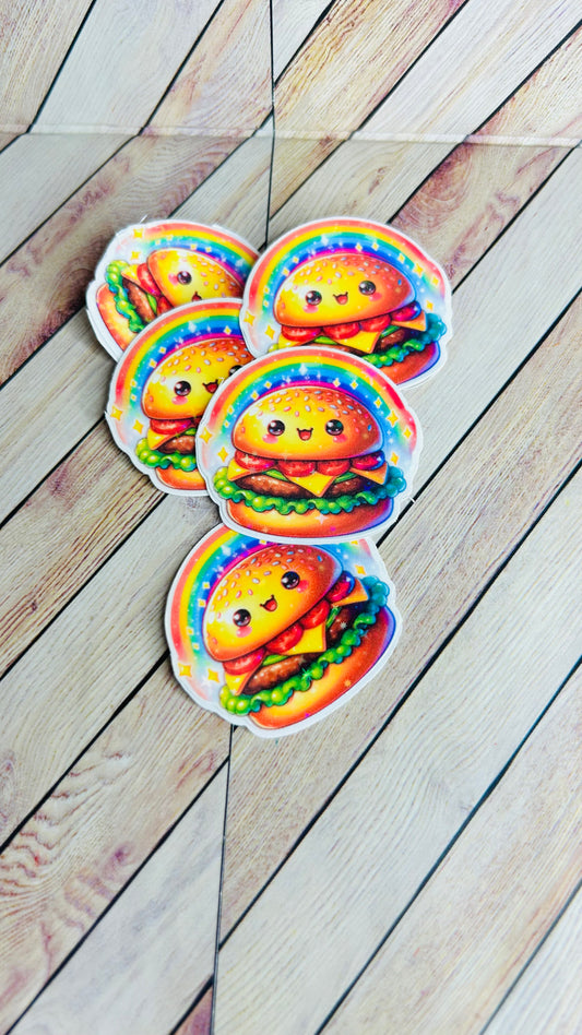 🌈🍔 Rainbow Burger Bliss